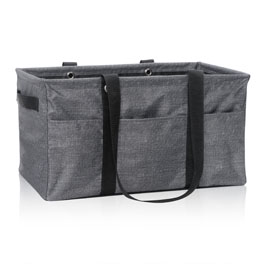 Deluxe Utility Tote - Charcoal Crosshatch