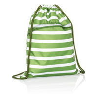 Cinch Sac - Green Cabana Stripe