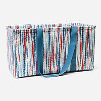 Large Utility Tote - Tie-Dye Stripes