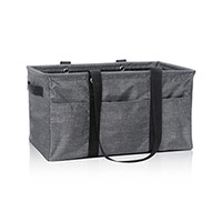 Deluxe Utility Tote - Charcoal Crosshatch