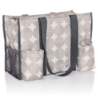 Zip-Top Organizing Utility Tote - Deco Dots