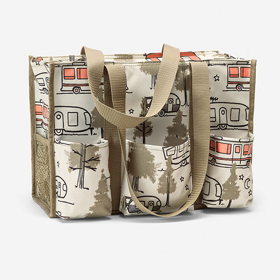 Zip-Top Organizing Utility Tote - Trees & RVs