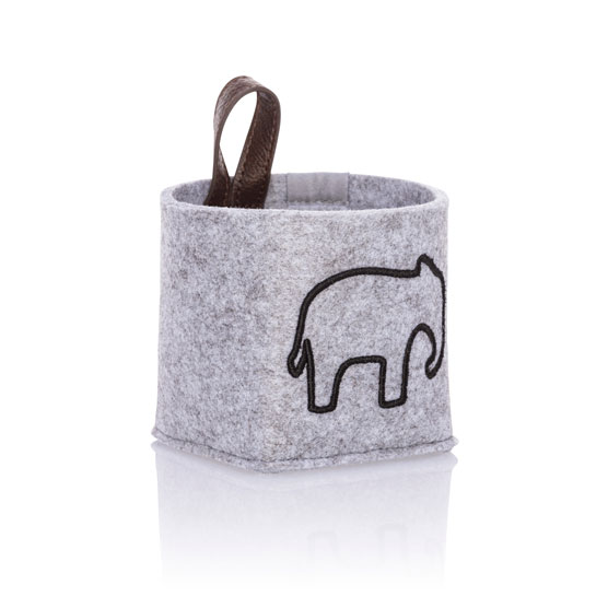 Dreamkeeper Mini Bin - Brushed Whisper Grey
