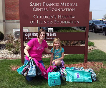 Natalee  helping out