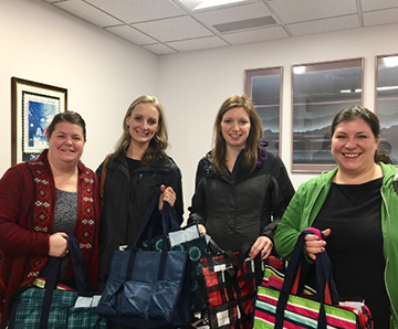 Jayme Stadsvold helping out