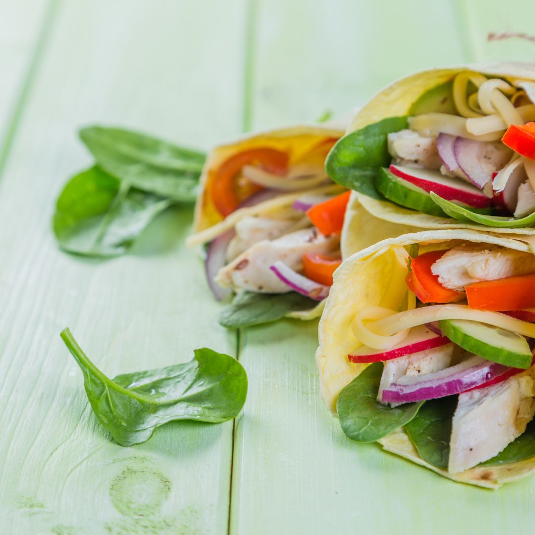 Rainbow Veggie Wraps