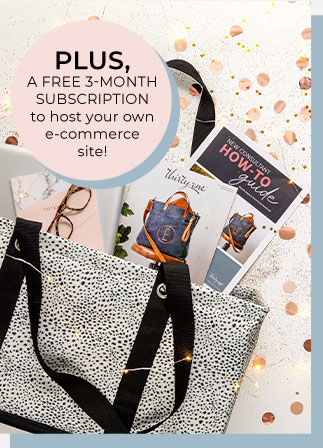 PLUS, a FREE 3-MONTH SUBSCRIPTION to host your own e-commerce site!