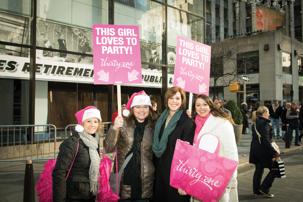 Cindy Monroe and friends at the Today Show Toy and Gift Drive