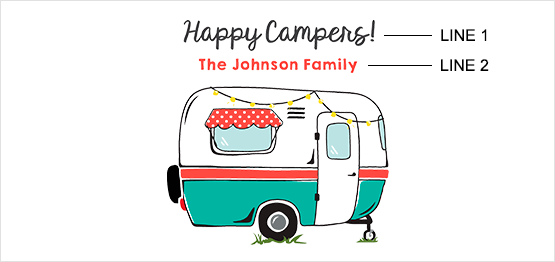 Retro Camper Print example