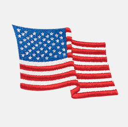Example of a american flag icon-it