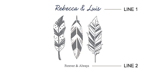 Feather Trio Print example