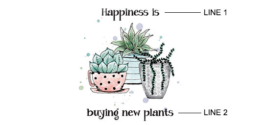 Succulent Garden Print example