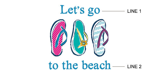 Summer Sandals Print example