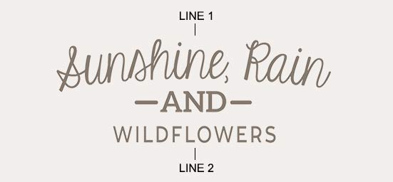 Example of a Arched Message etching