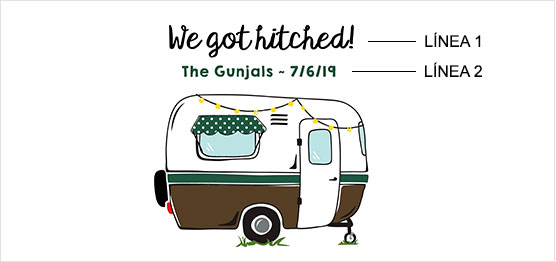 Ejemplo de estampado de Remolque Retro Remix