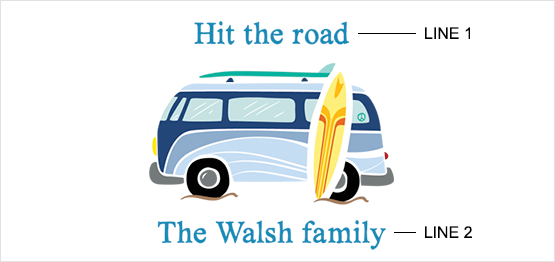 Retro Van Print example