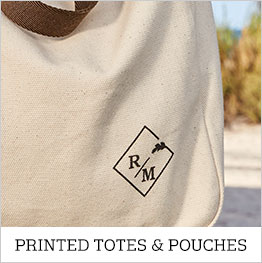 printed totes and pouches